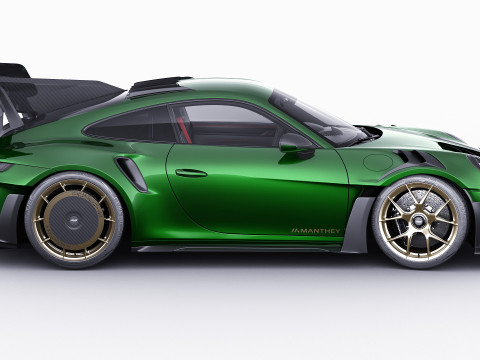 Porsche 911 GT3 RS 992 Manthey Kit 2025 Modelo 3D