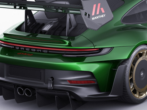 Porsche 911 GT3 RS 992 Manthey Kit 2025 Modelo 3D