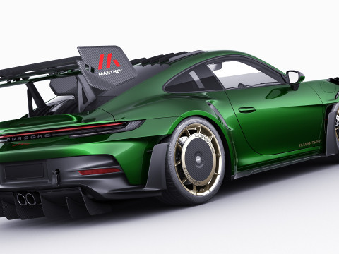 Porsche 911 GT3 RS 992 Manthey Kit 2025 Modelo 3D