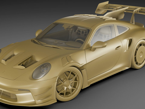 Porsche 911 GT3 RS 992 Manthey Kit 2025 Modelo 3D