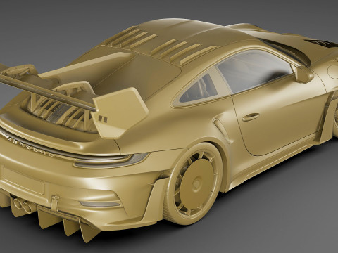 Porsche 911 GT3 RS 992 Manthey Kit 2025 Modelo 3D