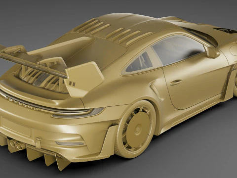 Porsche 911 GT3 RS 992 Manthey-kit 2025 3D Model