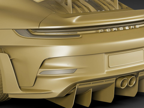 Porsche 911 GT3 RS 992 Manthey Kit 2025 Modelo 3D