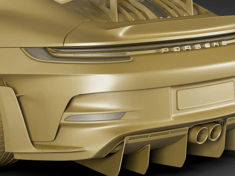 Porsche 911 GT3 RS 992 Manthey-kit 2025 3D Model