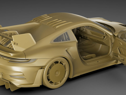 Porsche 911 GT3 RS 992 Manthey Kit 2025 Modelo 3D