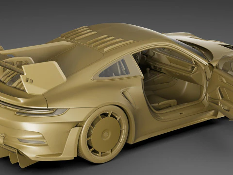 Porsche 911 GT3 RS 992 Manthey-kit 2025 3D Model