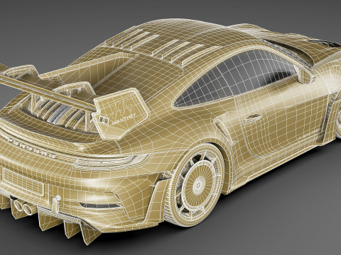 Porsche 911 GT3 RS 992 Manthey Kit 2025 Modelo 3D