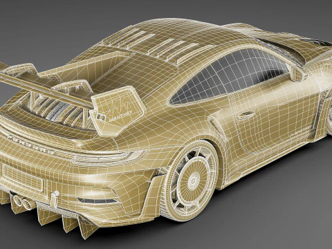 Porsche 911 GT3 RS 992 Manthey-kit 2025 3D Model