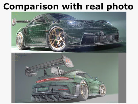 Porsche 911 GT3 RS 992 Manthey-kit 2025 3D Model
