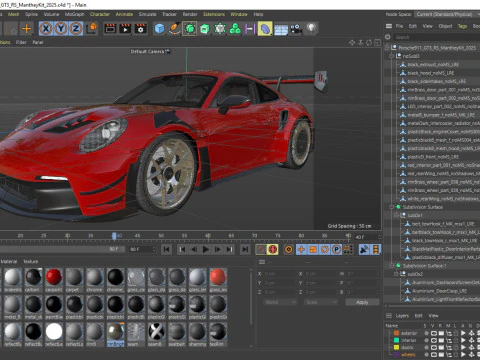 Porsche 911 GT3 RS 992 Manthey-kit 2025 3D Model