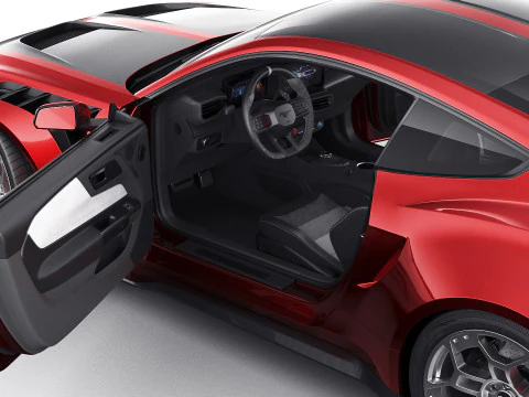 Mustang GTD 2025 Performance Pack 3D Model