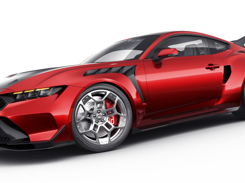 Mustang GTD 2025 Performance Pack 3D मॉडल