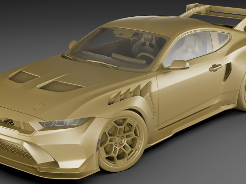 Mustang GTD 2025 Performance Pack 3D मॉडल