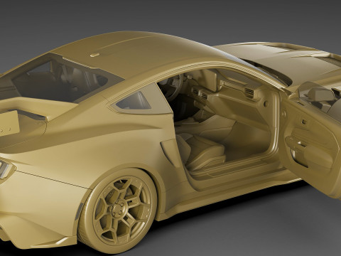 Mustang GTD 2025 Performance Pack 3D मॉडल