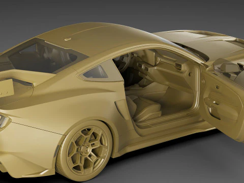 Mustang GTD 2025 Performance Pack 3D Model