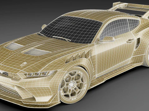Mustang GTD 2025 Performance Pack 3D Model