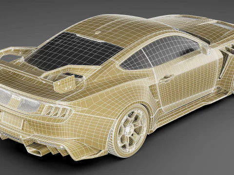 Mustang GTD 2025 Performance Pack 3D Model