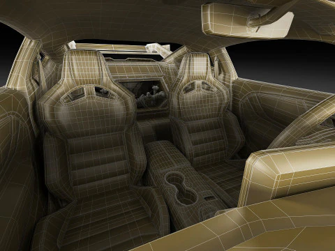 Mustang GTD 2025 Performance Pack 3D Model