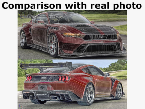 Mustang GTD 2025 Performance Pack 3D मॉडल