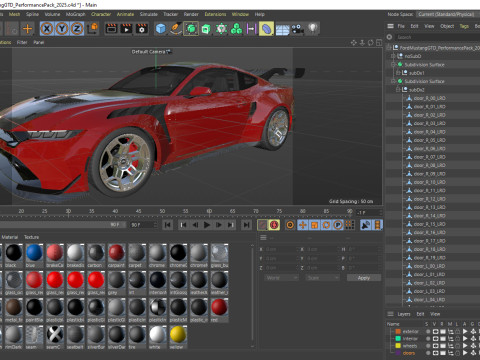 Mustang GTD 2025 Performance Pack 3D मॉडल