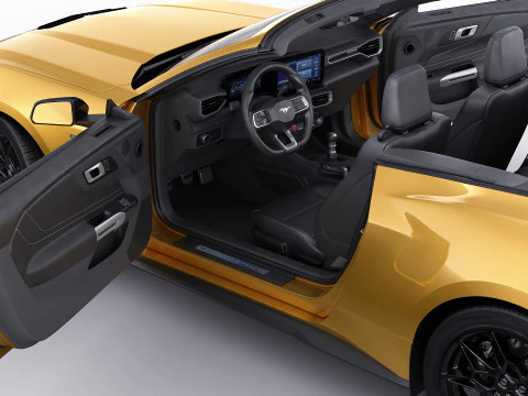 Mustang 2024 Convertible GT 3D Model