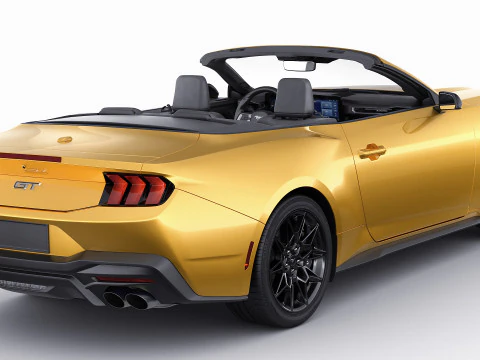 Mustang 2024 Convertible GT 3D Model