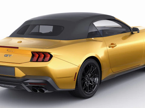 Mustang 2024 Convertible GT 3D Model