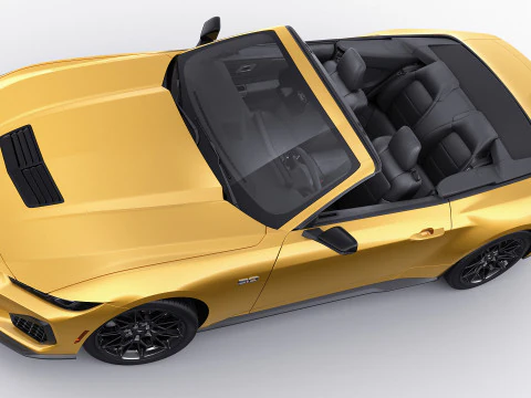 Mustang 2024 Convertible GT 3D Model