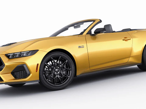 Mustang 2024 Convertible GT 3D Model