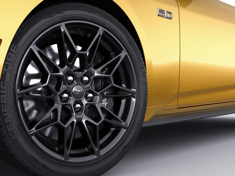 Mustang 2024 Convertible GT 3D Model