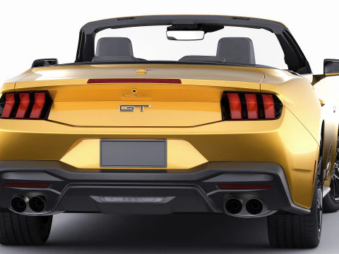 Mustang 2024 Convertible GT 3D Model