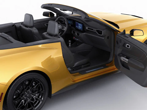 Mustang 2024 Convertible GT 3D Model