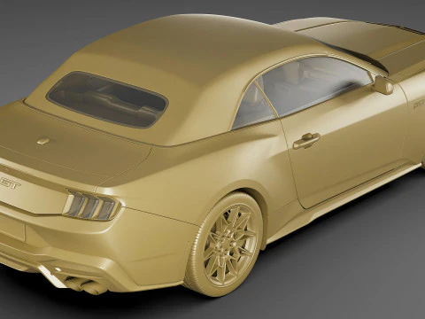 Mustang 2024 Convertible GT 3D Model