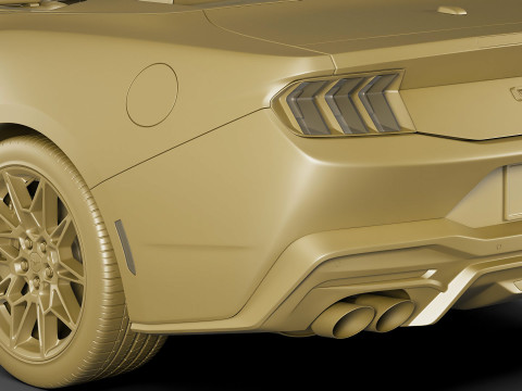 Mustang 2024 Convertible GT Modèle 3D