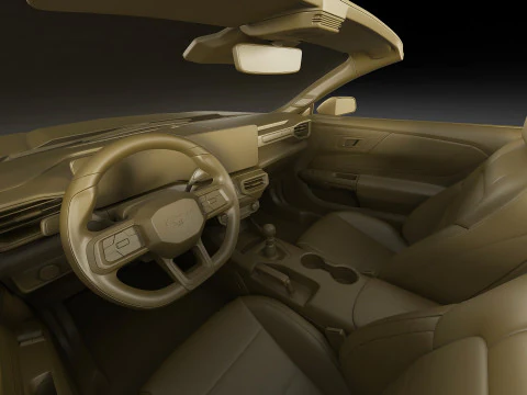 Mustang 2024 Convertible GT 3D Model