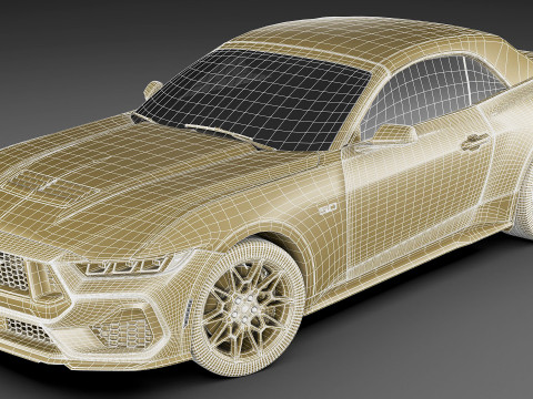 Mustang 2024 Convertible GT Modèle 3D