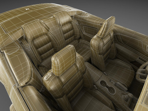 Mustang 2024 Convertible GT Modèle 3D