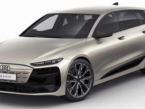 Audi A6 Avant e-tron 2025 Modello 3D