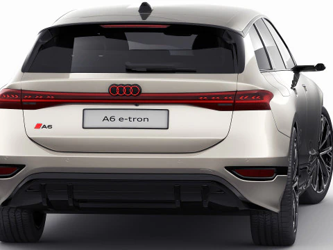 Audi A6 Avant e-tron 2025 Modello 3D