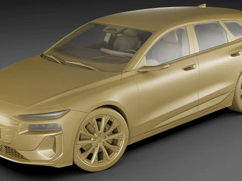 Audi A6 Avant e-tron 2025 Modello 3D