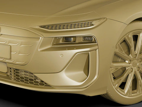 Audi A6 Avant e-tron 2025 Modello 3D