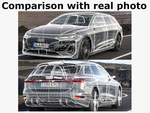 Audi A6 Avant e-tron 2025 3D 模型