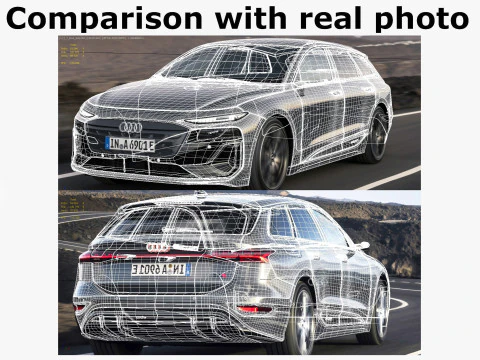 Audi A6 Avant e-tron 2025 Modello 3D