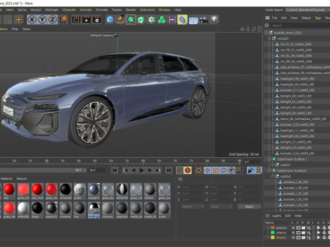 Audi A6 Avant e-tron 2025 3D 模型