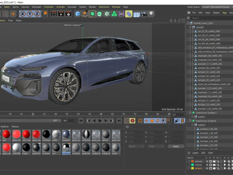 Audi A6 Avant e-tron 2025 Modello 3D