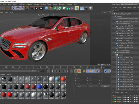 Genesis G80 Sport 2025 3D Model