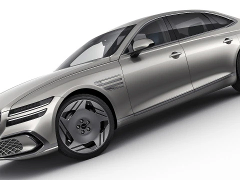 Genesis Electrified G80 Long 2025 3D Model