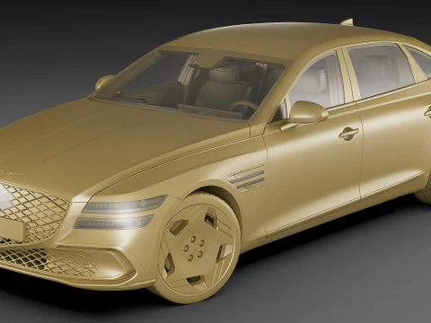 Genesis Electrified G80 Long 2025 3D Model