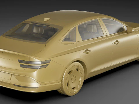 Genesis Electrified G80 Long 2025 3D Model