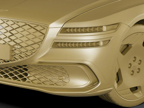 Genesis Electrified G80 Long 2025 3D Model